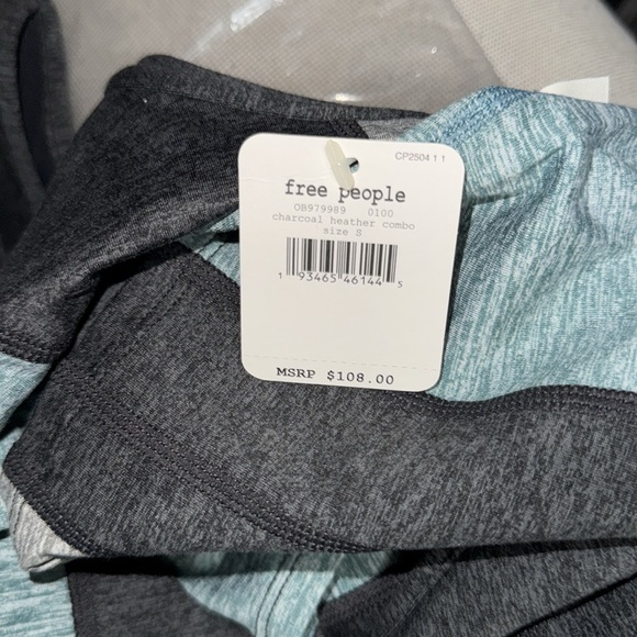 Brand New Small Free People Six pack Set Charcoal Heather combo 2 items - Picture 2 of 3